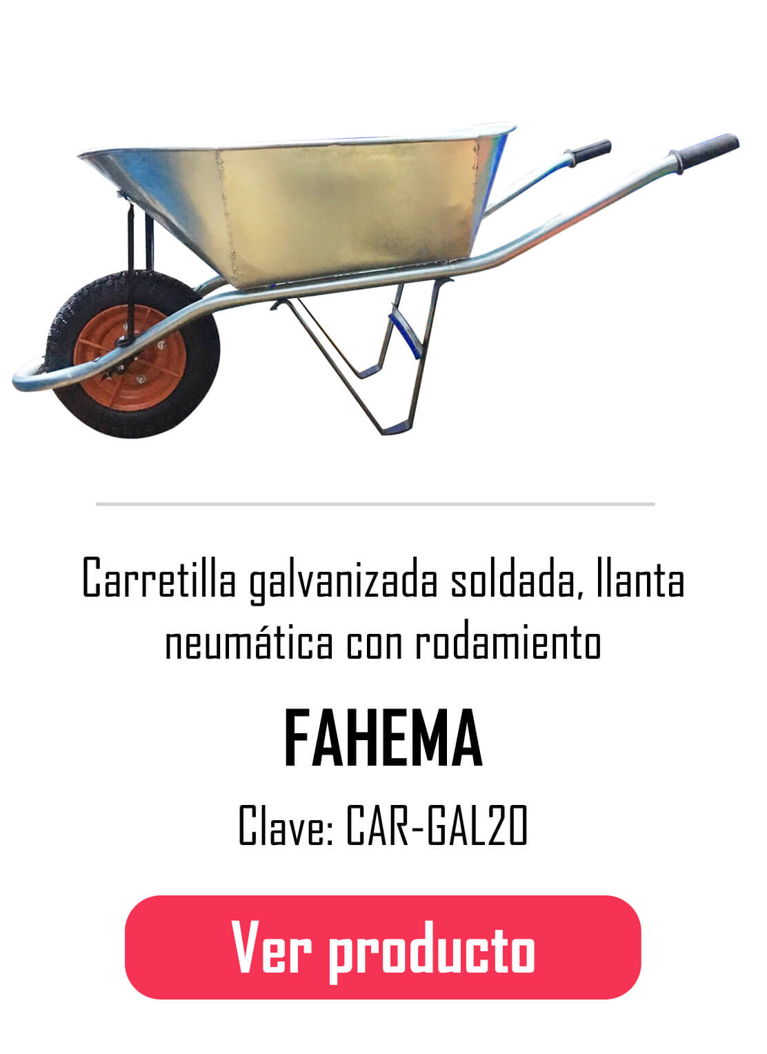 carretilla galvanizada